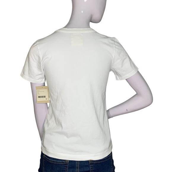 For Days Vintage NWT Top White For Better Days Embroiled on Gold Size XS - Picture 5 of 9